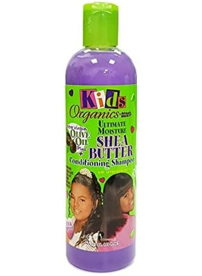 Africa's BEST - Kids Organics Ultimate Moisture Shea Butter And Olive Oil Conditioning Shampoo 355 ML - Image 1