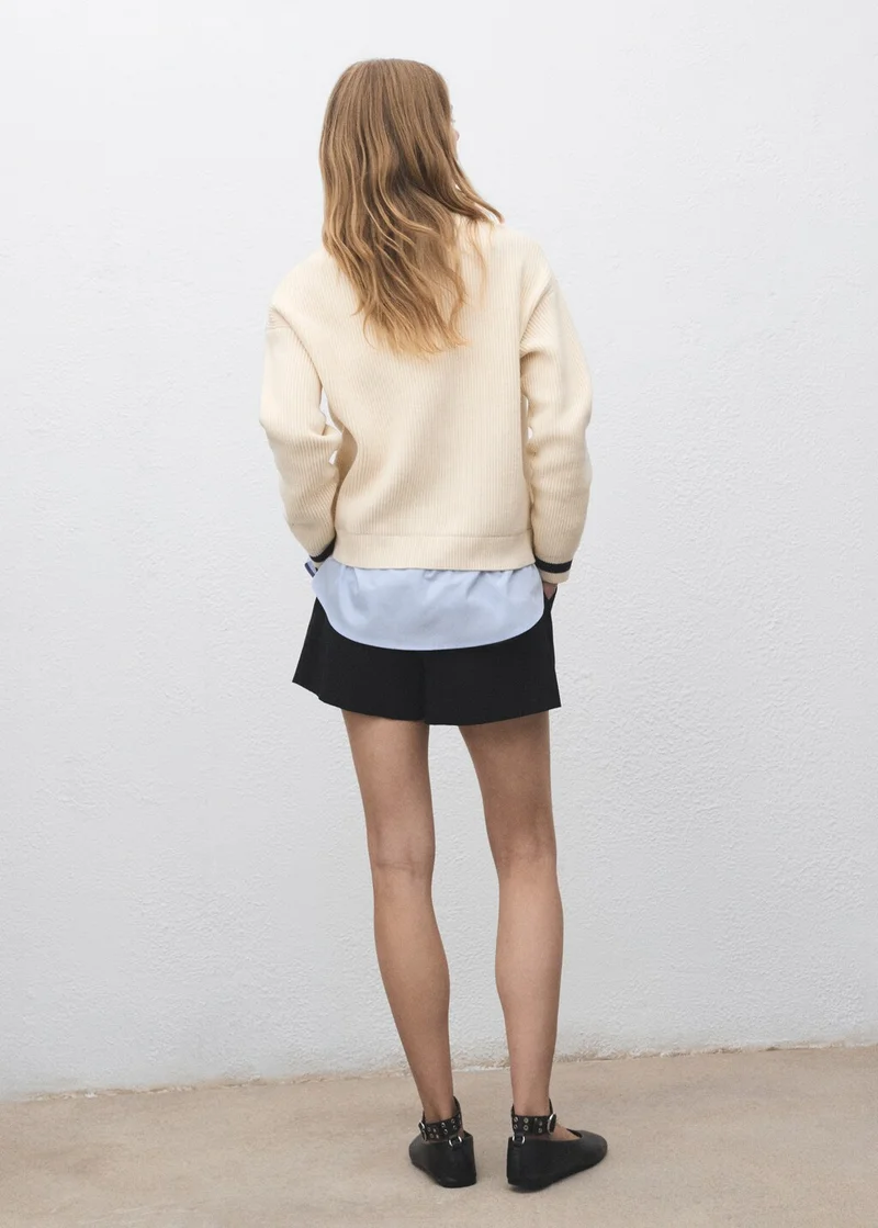 MANGO Combined shirt sweater