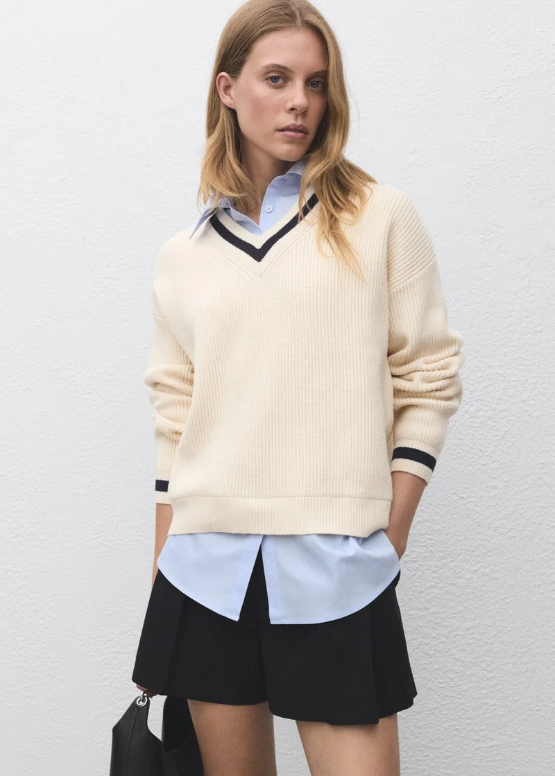 MANGO Combined shirt sweater