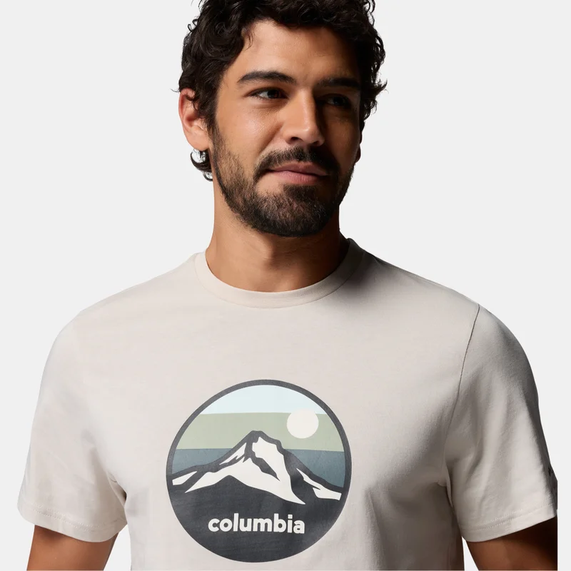 Columbia Beige Men's CSC Seasonal Graphic T‑Shirt for Men | Best Price UAE