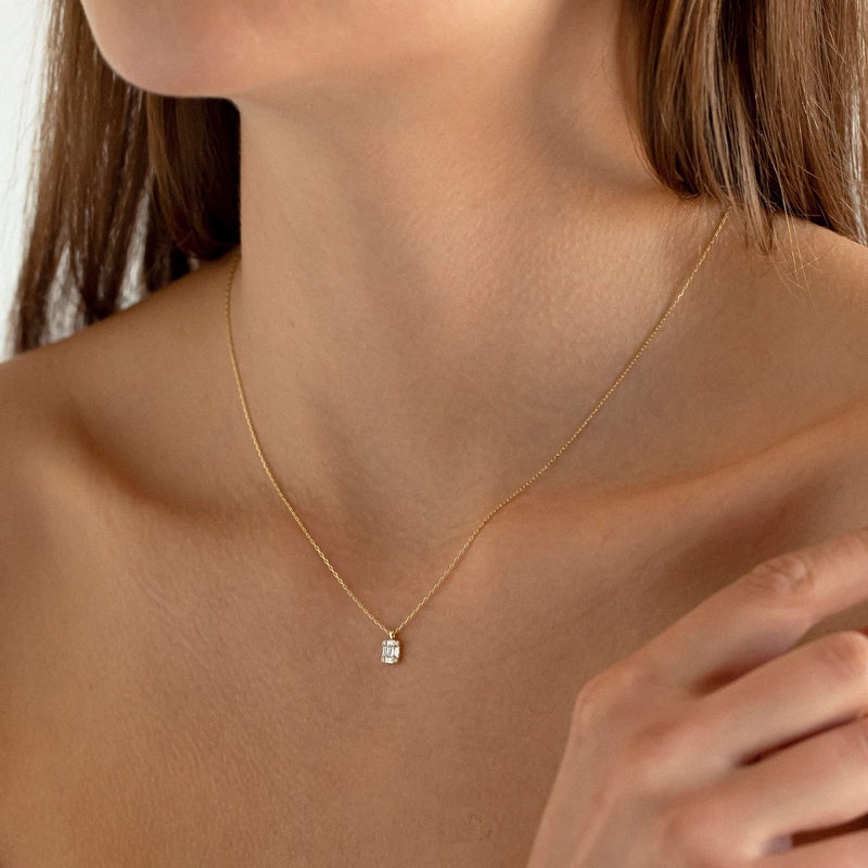 Tewiky Necklace for Women, 14K Gold Plated Dainty Necklace Small Cute Necklaces Aesthetic Pendant Necklace Jewelry for Women - Image 2