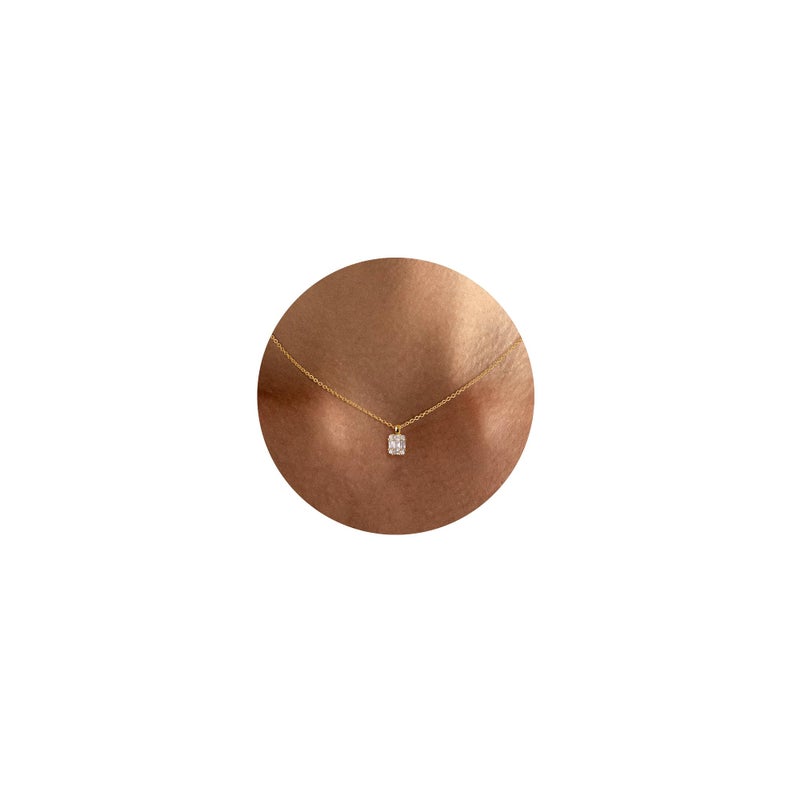 Tewiky Necklace for Women, 14K Gold Plated Dainty Necklace Small Cute Necklaces Aesthetic Pendant Necklace Jewelry for Women - Image 1