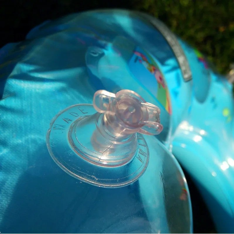 Bluejw Thickened PVC Cartoon Child Inflatable Swimming Ring 50-90cm Crystal Double Air Chamber Leakproof Safe Floating Circle Durable - Image 3