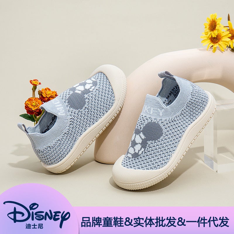 Disney Baby Shoes 2024 Spring & Fall New Style Fly-Knit Mesh Breathable Kindergarten Indoor Shoes Toddler Shoes - Image 2