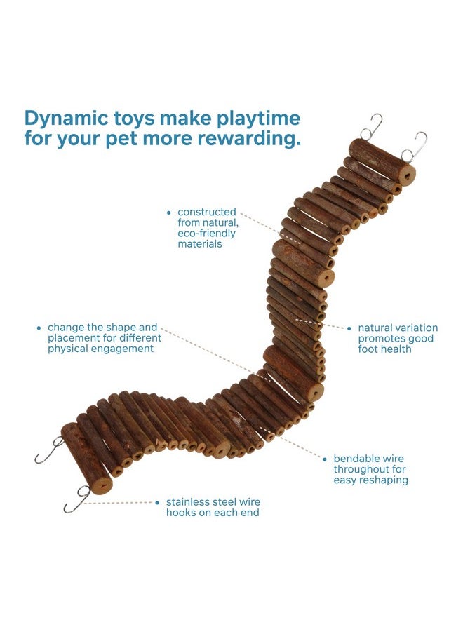 Prevue Prevue Pet Toy NAT Wonder Walk Bird Ladder, Large (62809),Brown  - Image 3