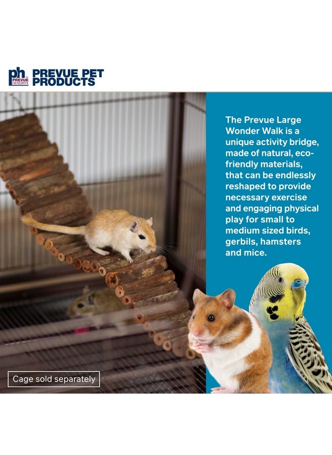 Prevue Prevue Pet Toy NAT Wonder Walk Bird Ladder, Large (62809),Brown  - Image 2