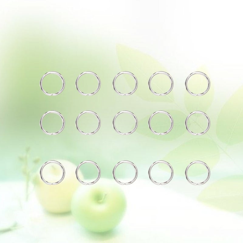 💍 200 حلقات دائرية مقسمة 10 مم لإكسسوارات المجوهرات وصنع قطع - Image 1