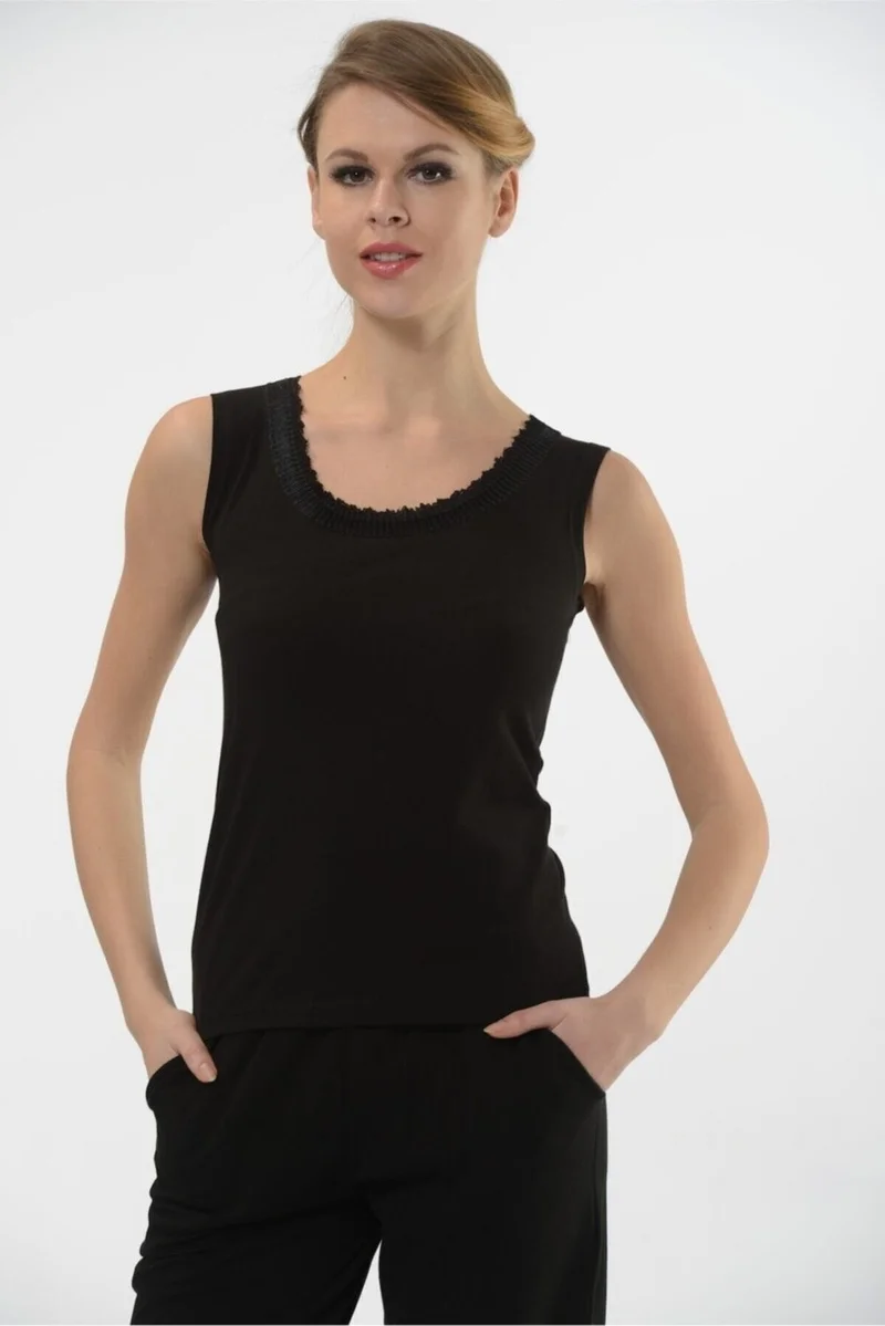 HMD 2440 Cotton Thick Strap Women's Athlete - Black