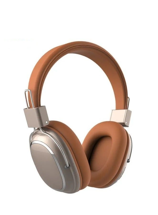 SODO SDI004 Bluetooth Headphones - TF Card Port & Built-in Microphone - Up to 8 Hours Playtime-BROWN  - Image 1
