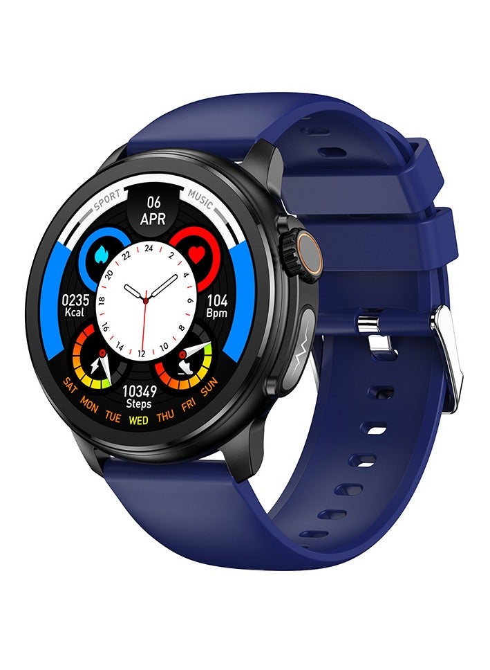 AROAQ ET481 Smart Watch, Bluetooth Call Smart Wrist Watch, Multifunctional Health Tracker Watch With Multiple Sports Mode, Blood Sugar, Body Temperature, Blood Oxygen And Blood Pressure Monitoring, (Blue) - Image 1