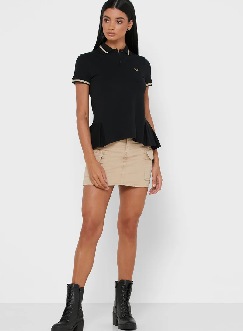 FRED PERRY Pleated Detail Polo