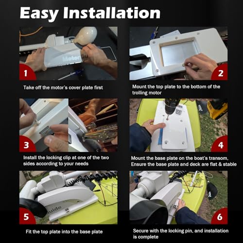 Camoo مجموعة قاعدة تركيب سريعة الإطلاق من MotorGuide سلسلة Xi 8M0092063 تناسب محركات Xi3 و Xi5 - Image 5