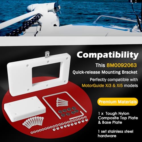 Camoo مجموعة قاعدة تركيب سريعة الإطلاق من MotorGuide سلسلة Xi 8M0092063 تناسب محركات Xi3 و Xi5 - Image 4