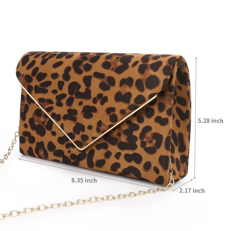BBjinronjy Clutch Purse for Women Evening Bags Handbags for Wedding Party Cocktail Prom Faux Suede Crossbody Shoulder Bag - Image 4
