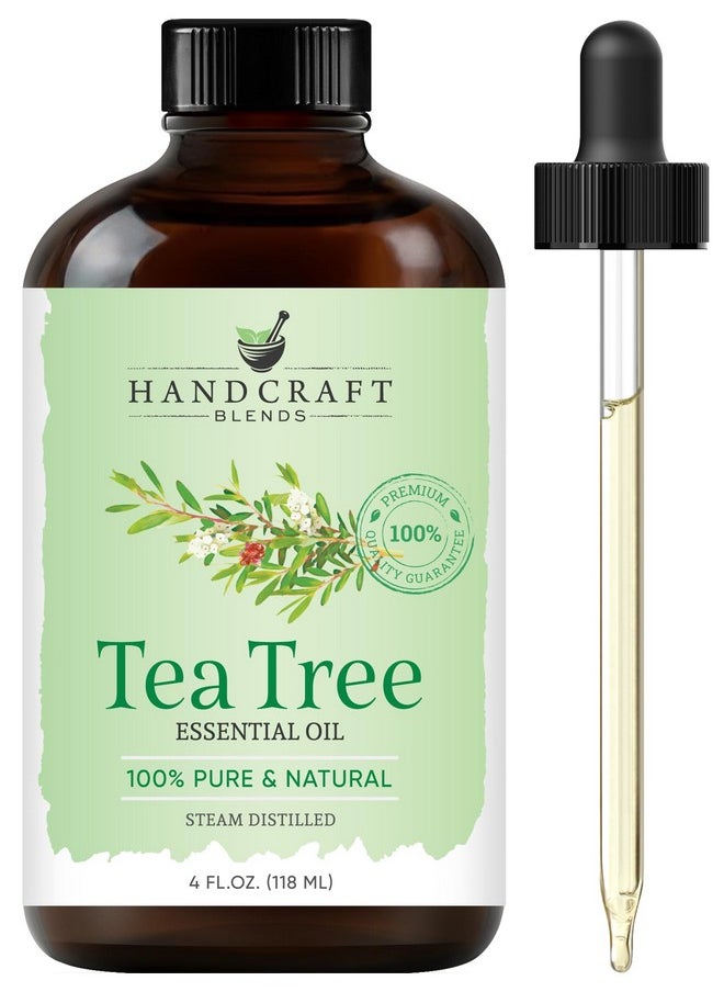 handcraft Blends Tea Tree Essential Oil - Huge 4 Fl Oz - 100% Pure And Natural - Premium Grade Essential Oil For Diffuser And Aromatherapy  - Image 1