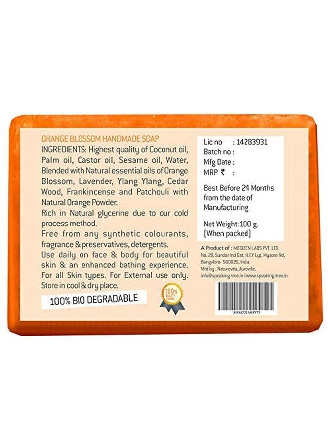Speaking Tree Silky Orange Blossom Handmade Soap - 100 Gms (Pack Of 3) - Image 3