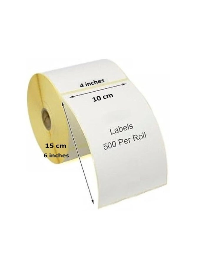 Thermal Barcode Sticker Roll - 10x15 cm -500 labels - Image 3