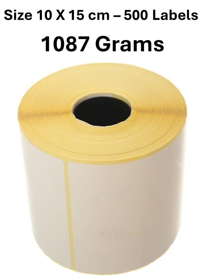 Thermal Barcode Sticker Roll - 10x15 cm -500 labels - Image 1