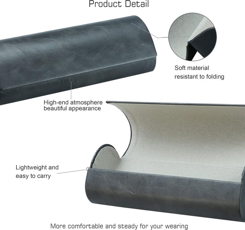 VisionGlobal Hard Shell Eyeglass Case for Eyeglasses and Sunglasses for Men/Women and Kids - Image 2