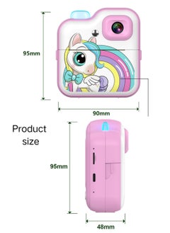besrey  Kids Instant Print Camera, 48MP & 1080P Digital Camera with Print Paper, Portable Toy for Kids 3-10 Years（Blue）  - Image 4