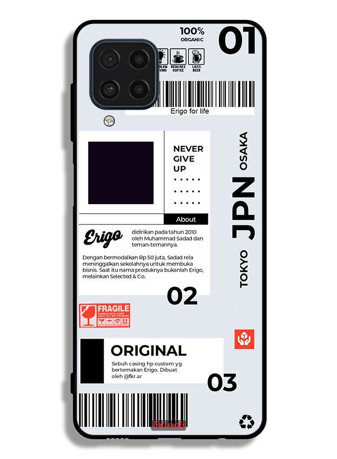 Tolwak Samsung Galaxy M32 4G Protective Case Cover Japan Sticker - Image 2