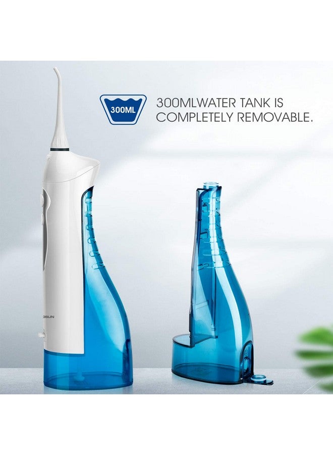 Hangsun Water Flosser Professional Cordless Rechargeable Dental Oral Irrigator Water Jet For Teeth Braces Care With 8 Jet Tips For Travel And Home Use - Image 3