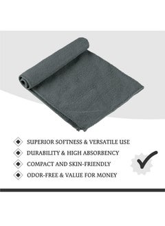 Kuber Industries Kuber Industries Pack of 6 Super Absorbent & Reusable Microfibre Face Towel for Women | 15x15 In | 250 GSM Kids Soft & Easy to Wash Small Towels for Face and Hand | Plain Ash Grey  - Image 4