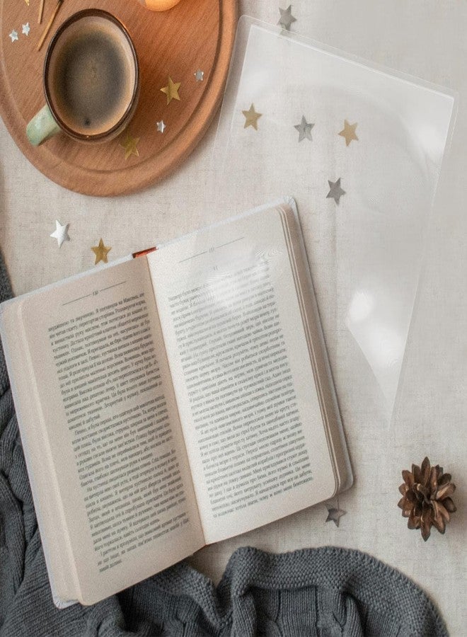 VOSAREA Magnifying Sheet PVC Large Page Magnifier for Reading Paper Portable Fresnel Lens for Seniors and Book Lovers Clear Distortion View for Writing Drawing Outdoor Use - Image 3