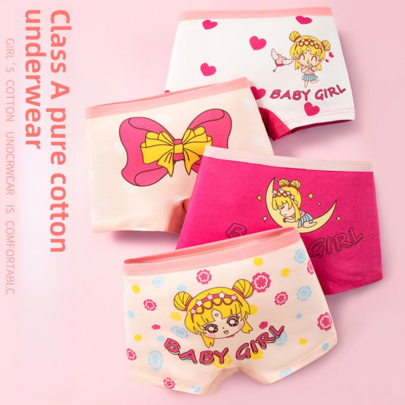 Girls Cotton Briefs Kids Underwear 80 10 Moon Girl 