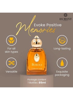 DUMONT PARIS Dumont BOROUJ Lamasat Oud Unisex Eau de Perfume, 85 ml  - Image 3