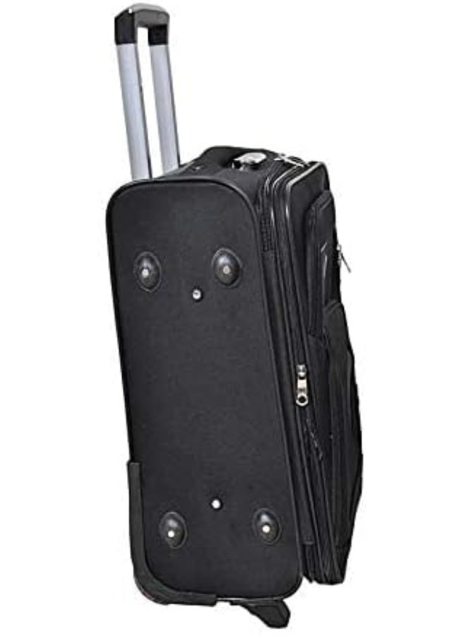 20-Inch Fabric Carry-On Travel Suitcase with Wheels, Lightweight Cabin Luggage for Business and Vacation Travel - Image 5