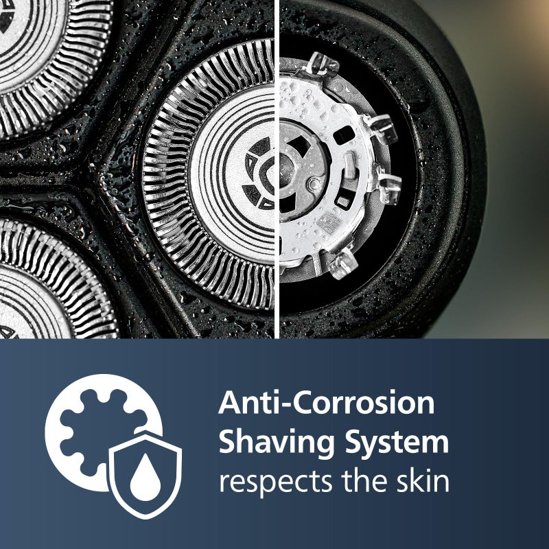 Norelco Philips Norelco Shaver 2600 Series, Wet and Dry Electric Shaver, Pop-up Trimmer, P-Cap, Travel Pouch, Dark Forest Green, Model X3052/91 - Image 5