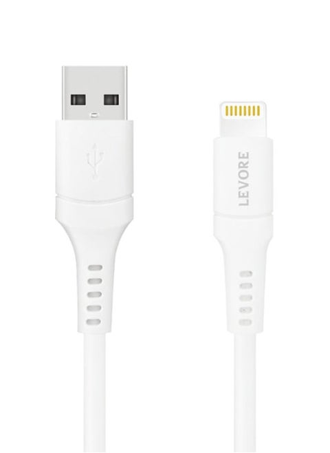 Levore USB to Lightning Cable MFI Certified TPE 1.8m - White
