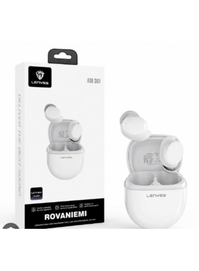 Lenyes Air 301 In-Ear Bluetooth Headphones with Panoramic Surround Sound, Bluetooth 5.3, Wireless Earbuds with Charging Case - Image 2