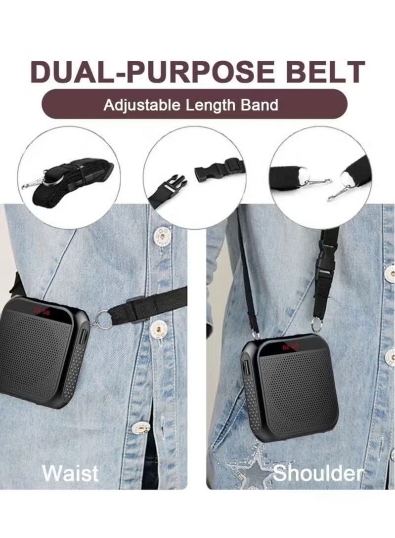 Portable Rechargeable Voice Amplifier with Wired Microphone Headset  - Image 3