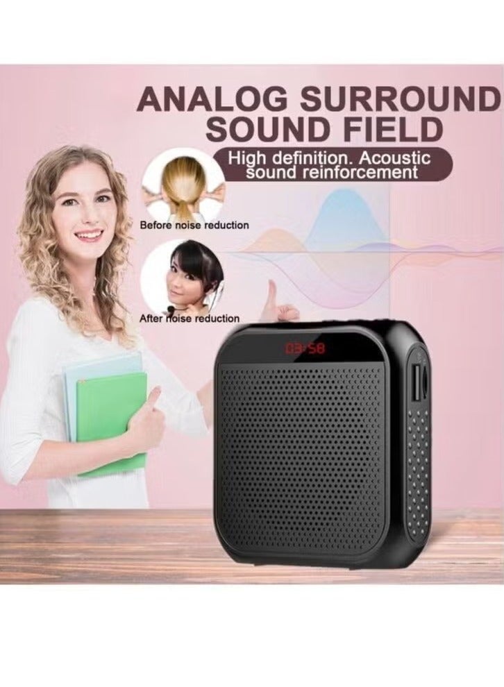 Portable Rechargeable Voice Amplifier with Wired Microphone Headset  - Image 5