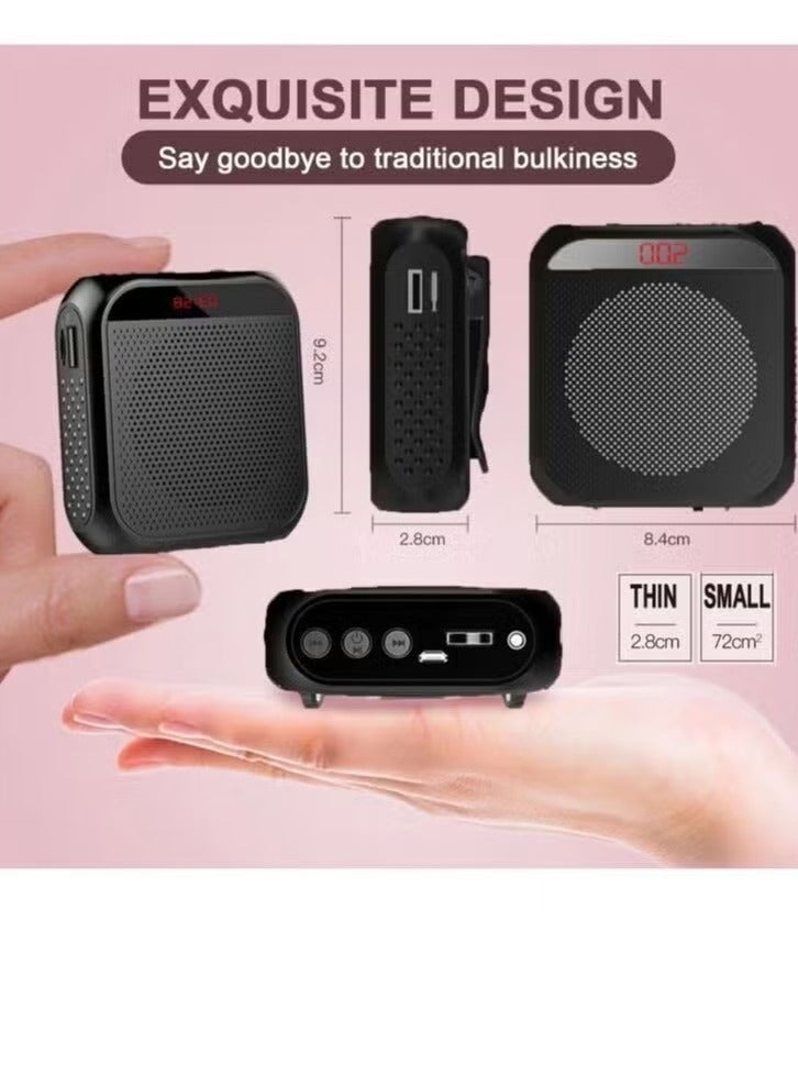 Portable Rechargeable Voice Amplifier with Wired Microphone Headset  - Image 2
