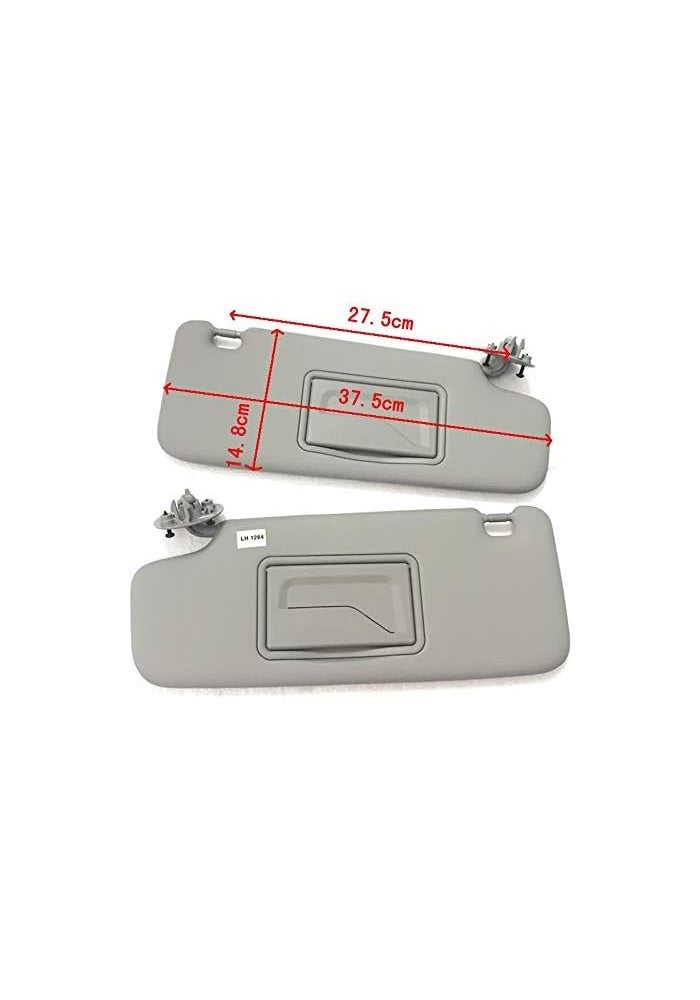 QASULER Inside Sun Visor for Chevy Sonic Aveo 2012-2016 - Image 2