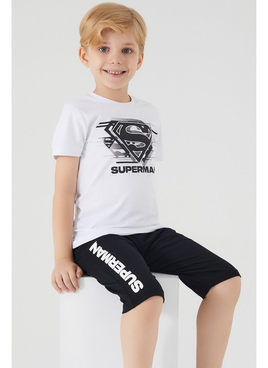 SUPERMAN - Hero White Boy Capri Suit - Image 1