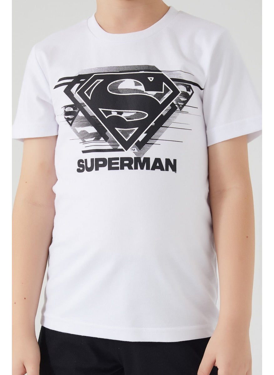 SUPERMAN - Hero White Boy Capri Suit - Image 1