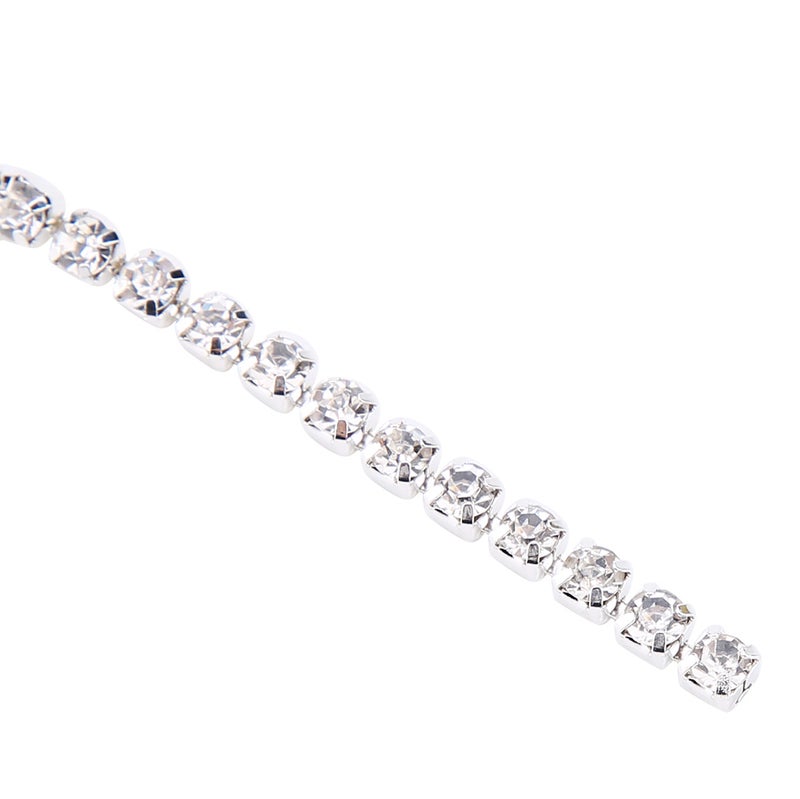SS16 5yard/roll Crystal Rhinestone Chain DIY Fashion Close Cup Chain Silver Apparel Accessories - Image 2
