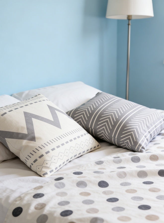 VINNYSEN 4 Pack Linen Throw Pillow Covers 18x18 Inch (45x45cm), Square Decorative Sofa Pillowcase Set for Couch Living Room Bed Car, Cushion Case Shells (Excluding Pillow Core Insert) - Image 5