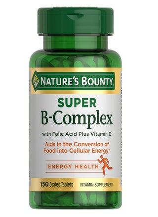 Super B Complex with Vitamin C & Folic Acid, Immune & Energy Support, 150 tablets - pzsku/Z7D52A7150A19A3093CDFZ/45/_/1740229682/a9285743-c3f6-4cb1-950a-63054115df8d