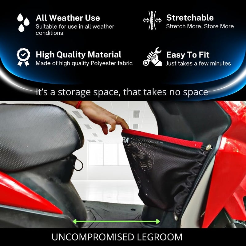 FIBERA Smart Front Basket ONLY Compatible with Honda Activa 125cc BS6 (Oct 2019- Present) (Red) - Image 4