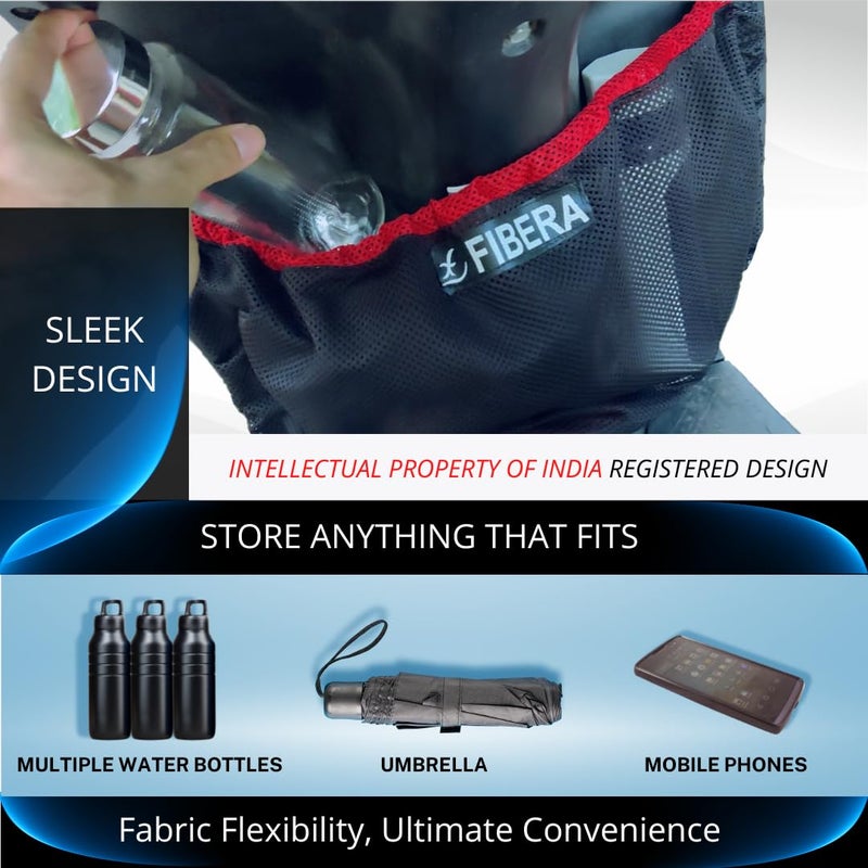 FIBERA Smart Front Basket ONLY Compatible with Honda Activa 125cc BS6 (Oct 2019- Present) (Red) - Image 3