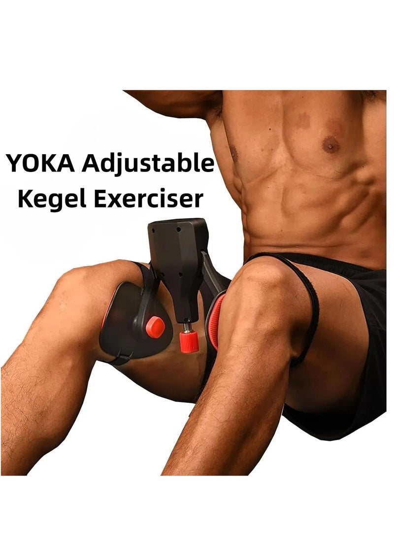 YOKA - Thigh Master Hip Trainer Kegel Exerciser, Hip Trainer Exercise Equipment,Adjustable Leg and Inner Thigh Strength Exercise Equipment，Legs Workout Equipment for Men ， Kegel Exercise Products for Women - Image 1