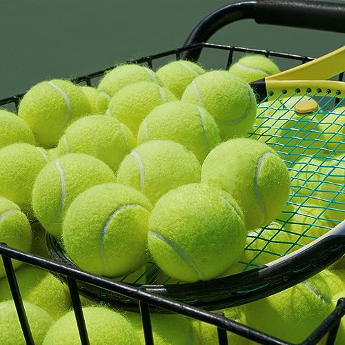 Swity Home Tennis Balls, 12 Pack Tennis Training Balls for Adults Lessons, Practice or Playing with Pet (Regular Color) - Image 5