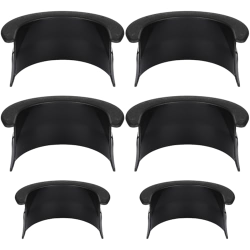BESPORTBLE 6pcs Pool Table Pockets, Plastic Black Billiard Pocket Liner 4 Corner Protectortor Long-Lasting Pocket Frame Pool Table Accessory for Bar Pools Table - Image 1