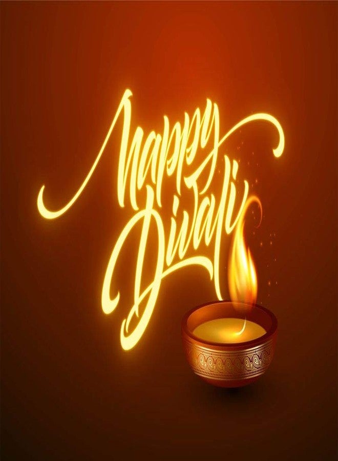 5 Ace ملصق حائط "5 Ace happy diwali bright fesval" | المقاس: 12 × 18 بوصة | متعدد الألوان - Image 1