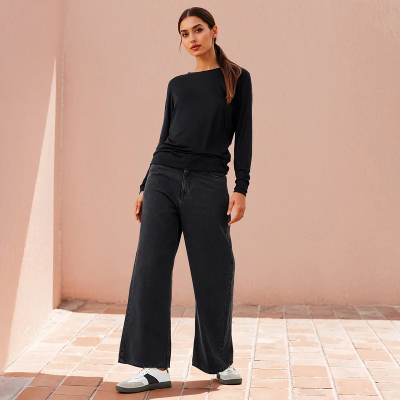 سبلاش فيڤ تيشيرت بقصة ضيقة وأكمام طويلة